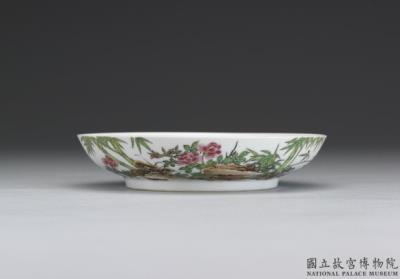 图片[2]-Dish with flowers and bamboo in falangcai painted enamels, Qing dynasty, Yongzheng reign 1723-1735-China Archive